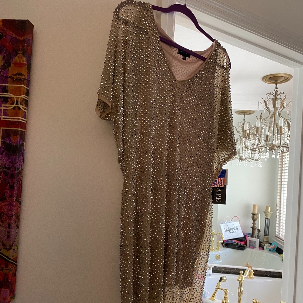 Xscape beaded dress size 4